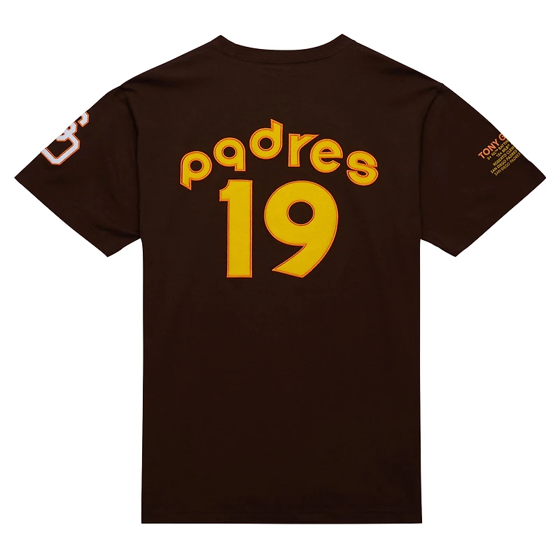 V100492 Padres Tony Gwynn MNC MLB Légendes Photo Joueur réel SST TEEMENGRA FC8198-SDPBROW