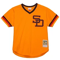 Mitchell & Ness Tony Gwynn Gold San Diego Padres 1982 Authentique Maillot d'entraînement au bâton en maille de la collection Cooperstown pour hommes