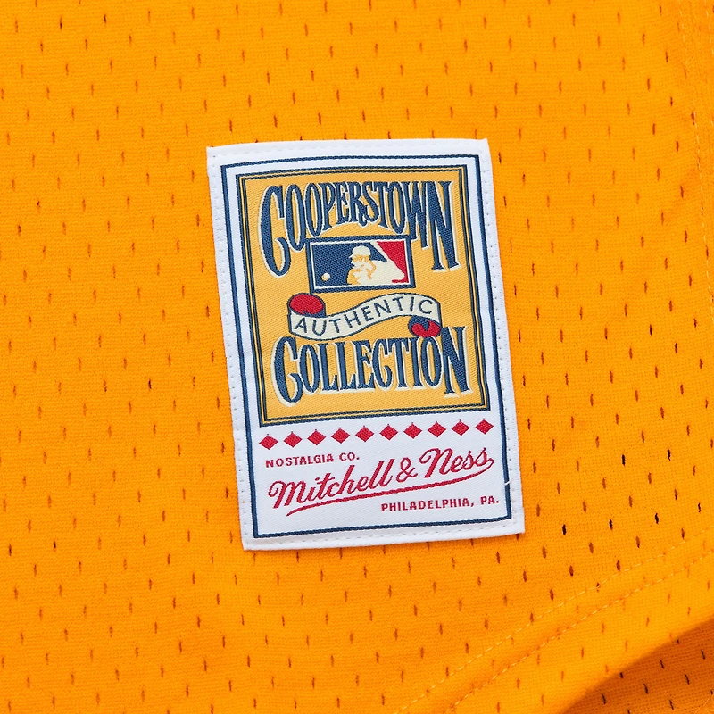 Mitchell & Ness Tony Gwynn Gold San Diego Padres 1982 Authentique Maillot d'entraînement au bâton en maille de la collection Cooperstown pour hommes