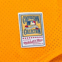 Men's Mitchell & Ness Tony Gwynn Gold San Diego Padres Big Tall Cooperstown Mesh Batting Practice Jersey