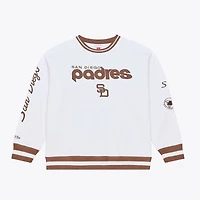 Sweat-shirt polaire arctique Mitchell & Ness blanc San Diego Padres pour homme