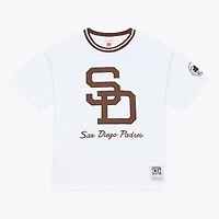 T-shirt Mitchell & Ness blanc San Diego Padres Cooperstown Collection Arctic pour homme
