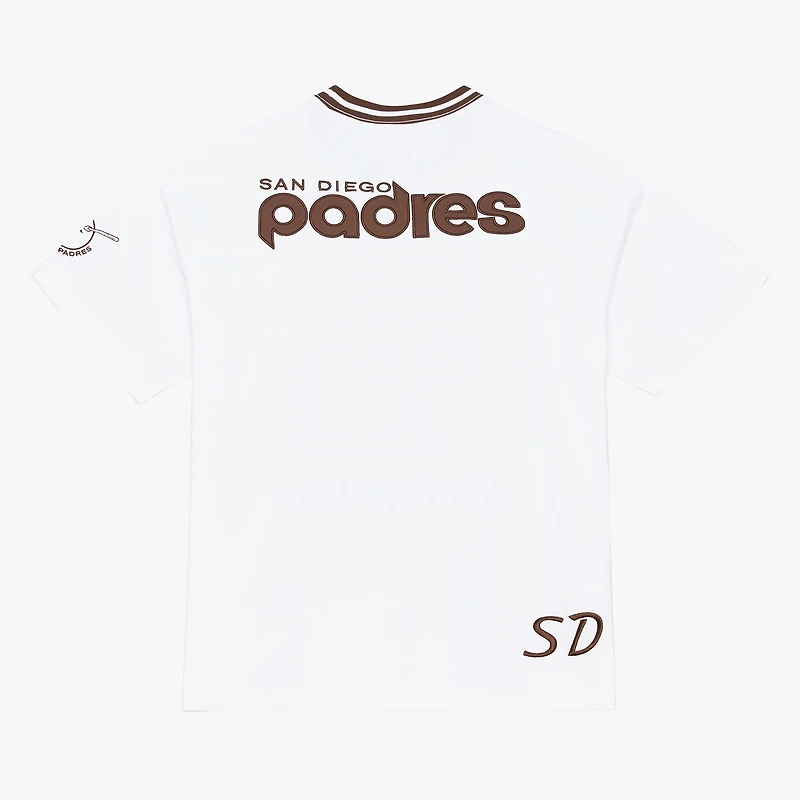 Men's Mitchell & Ness White San Diego Padres Cooperstown Collection Arctic T-Shirt