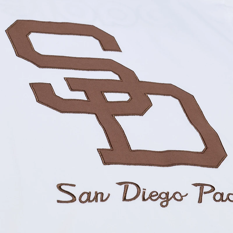 Men's Mitchell & Ness  White San Diego Padres Cooperstown Collection Arctic T-Shirt