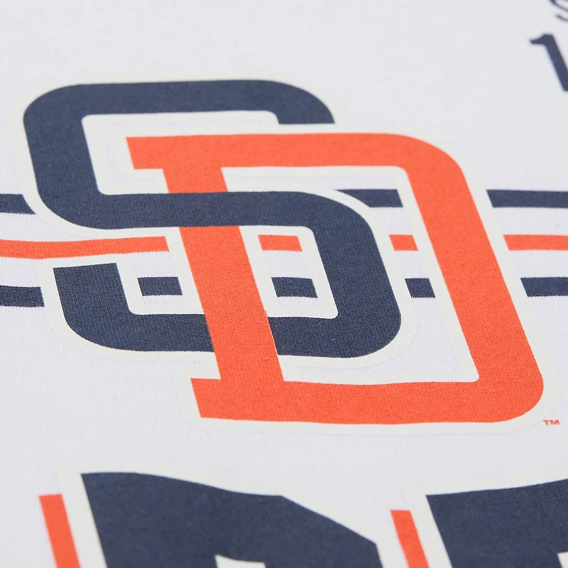 Men's Mitchell & Ness White San Diego Padres Cooperstown Collection Team Origins Premium T-Shirt