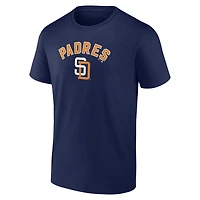 Men's Navy San Diego Padres Cooperstown Collection Winning Streak Custom T-Shirt