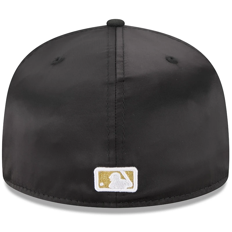 Casquette ajustée New Era noire des Padres de San Diego 2025 59FIFTY Day Gold Leaf pour homme