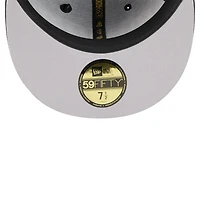 Casquette ajustée New Era noire des Padres de San Diego 2025 59FIFTY Day Gold Leaf pour homme