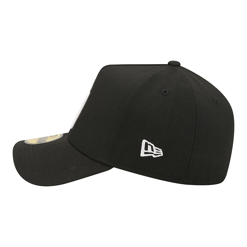 Casquette ajustée New Era noire San Diego Padres A-Frame 59FORTY pour homme