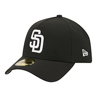 Men's New Era  Black San Diego Padres A-Frame 59FORTY Fitted Hat