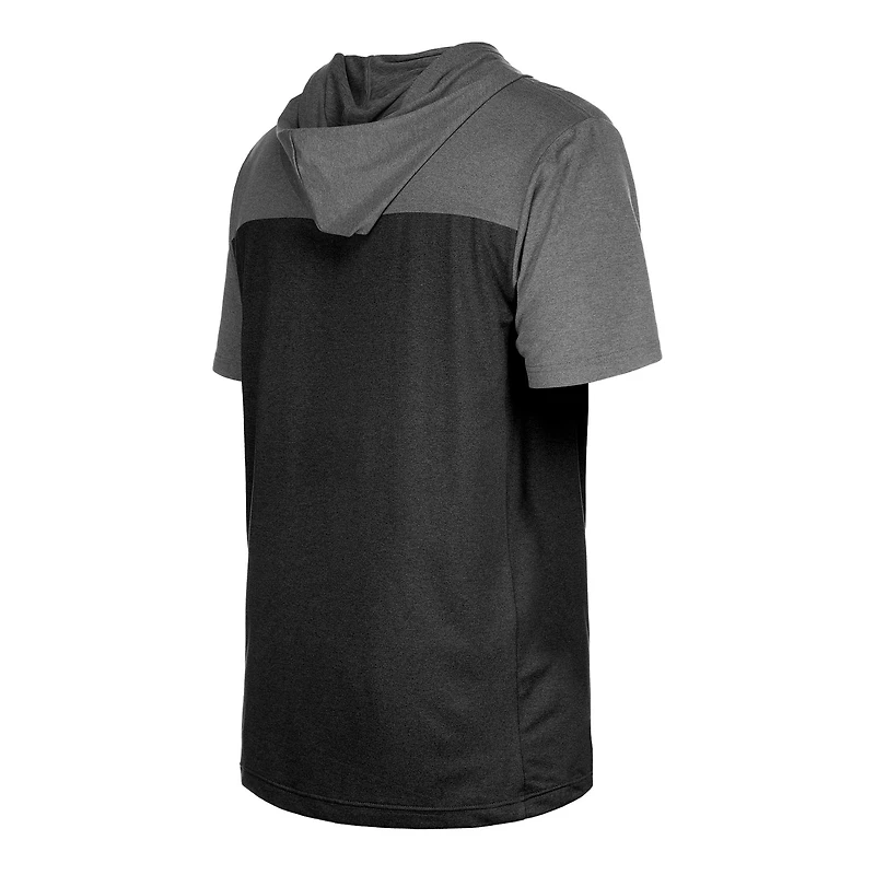 Men's New Era Black San Diego Padres Active Brushed Hoodie T-Shirt