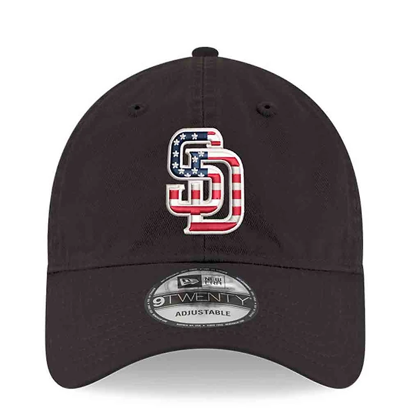 Men's New Era Black San Diego Padres America 250 9TWENTY Adjustable Hat