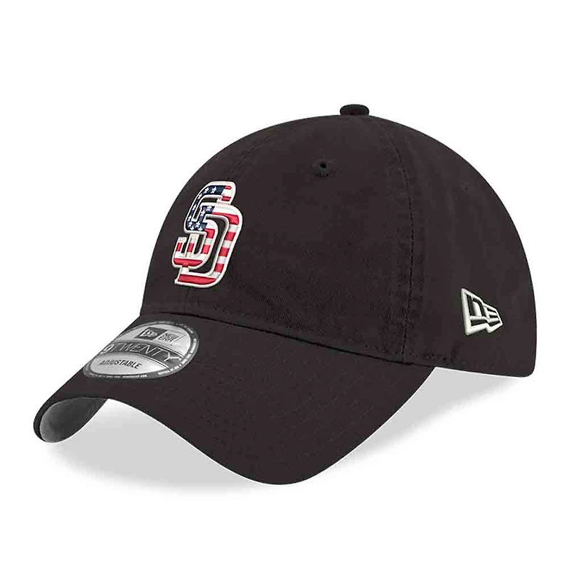 Men's New Era Black San Diego Padres America 250 9TWENTY Adjustable Hat