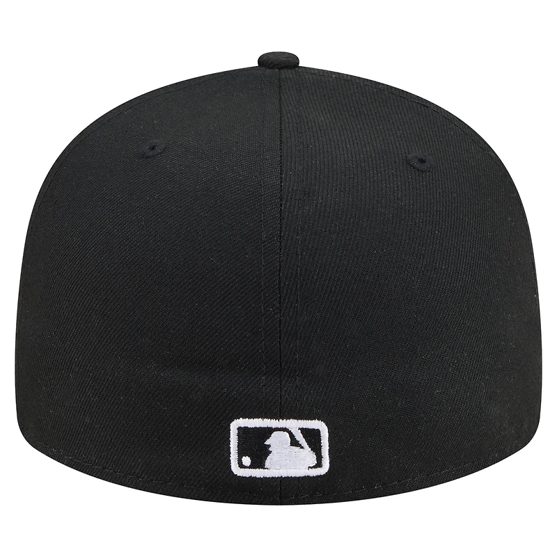 Men's New Era Black San Diego Padres Americana Bald Eagle Pre-Curved 59FIFTY Fitted Hat