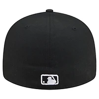 Men's New Era Black San Diego Padres Americana Bald Eagle Pre-Curved 59FIFTY Fitted Hat