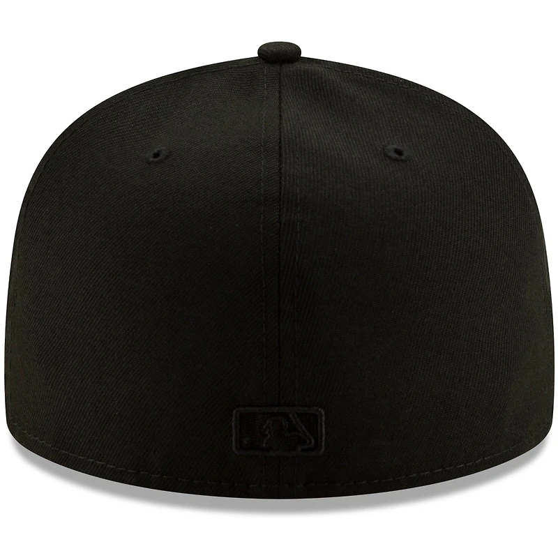 Casquette ajustée 59FIFTY San Diego Padres noire sur New Era pour homme