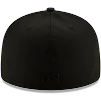 Casquette ajustée 59FIFTY San Diego Padres noire sur New Era pour homme