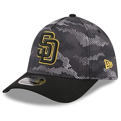 Men's New Era Black San Diego Padres Camo 39THIRTY A-Frame Flex Hat