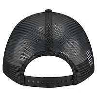 Casquette camionneur ajustable New Era noire San Diego Padres City Initial 9FORTY A-Frame M-Crown pour homme