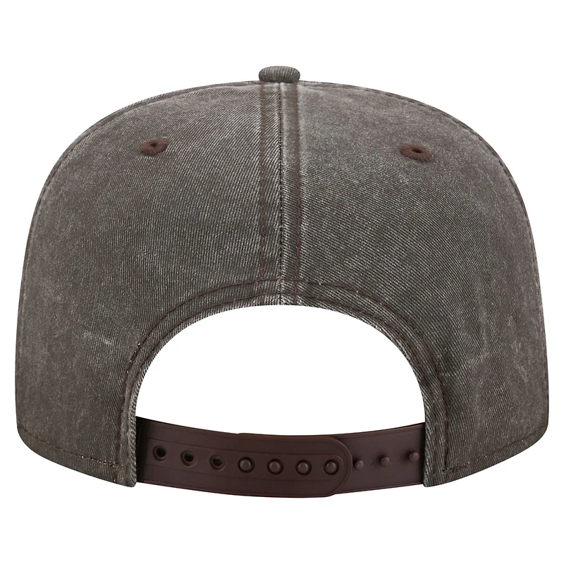 Casquette snapback New Era 9FIFTY noire pour homme, logo San Diego Padres City, style A-Frame.