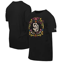 Men's New Era Black San Diego Padres Día de los Muertos T-Shirt