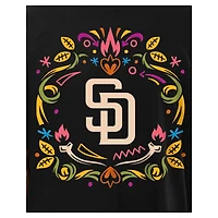 Men's New Era Black San Diego Padres Día de los Muertos T-Shirt