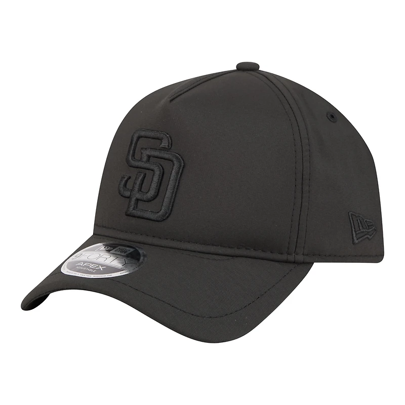 Casquette ajustable New Era Apex 9FORTY noire San Diego Padres pour homme