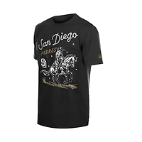 Men's New Era  Black San Diego Padres Injection Lifestyle Urban Ranchwear T-Shirt