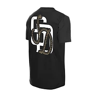 Men's New Era  Black San Diego Padres Injection Lifestyle Urban Ranchwear T-Shirt