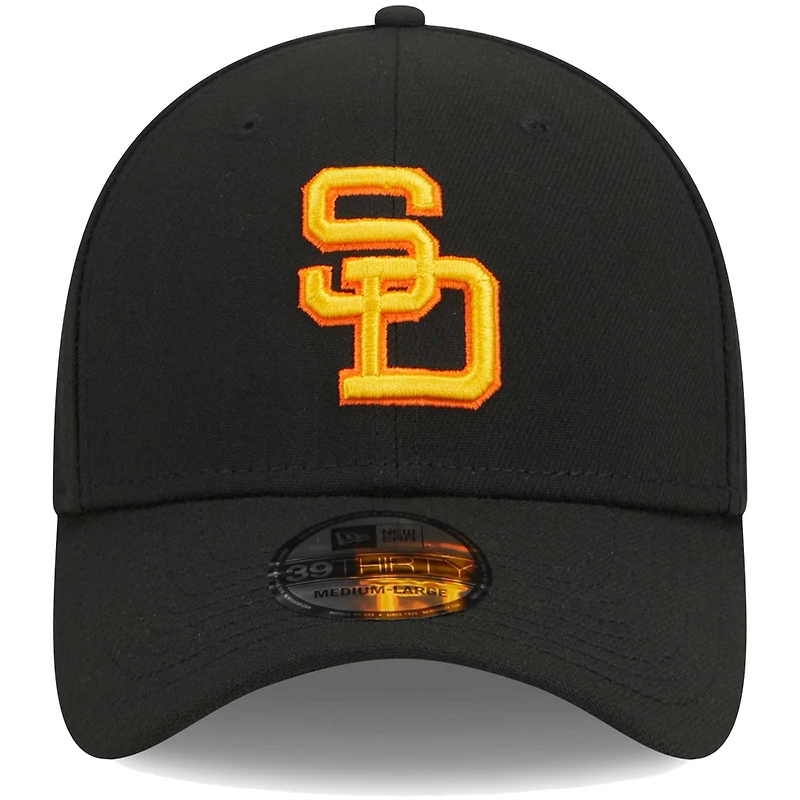 Casquette Flex 39THIRTY pour homme San Diego Padres Logo New Era noire