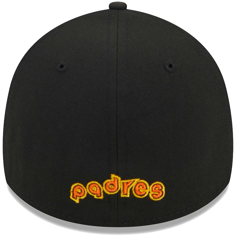 Casquette Flex 39THIRTY pour homme San Diego Padres Logo New Era noire