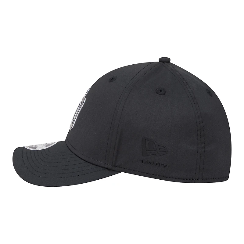 Men's New Era Black San Diego Padres Metallic 39THIRTY M-Crown Flex Hat