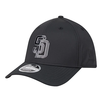 Men's New Era Black San Diego Padres Metallic 39THIRTY M-Crown Flex Hat