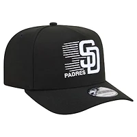 Men's New Era  Black San Diego Padres Motion A-Frame 9FIFTY Snapback Hat