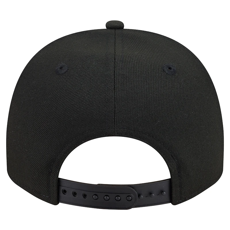 Men's New Era Black San Diego Padres Motion A-Frame 9FIFTY Snapback Hat