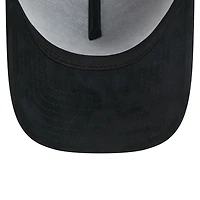 Casquette ajustable New Era 9FORTY A-Frame noire pour homme, logo San Diego Padres.