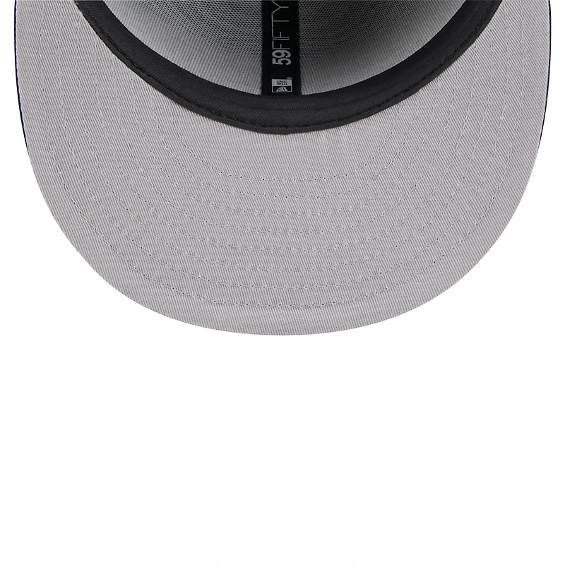 Casquette ajustée 59FIFTY Shadow Stitch noire New Era pour homme avec logo San Diego Padres