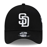 Men's New Era San Diego Padres Side Script 9FORTY A-Frame Trucker Adjustable Hat