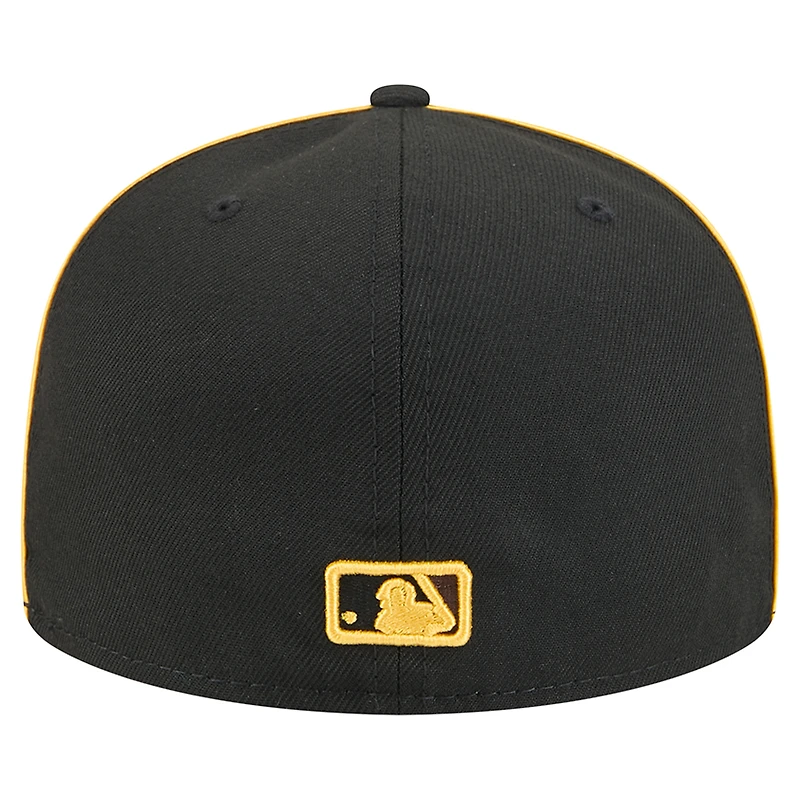 Casquette ajustée 59FIFTY noire New Era pour homme, motif Soutache des Padres de San Diego