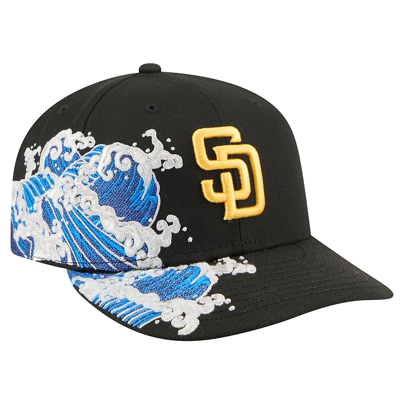 Men's New Era Black San Diego Padres Surf 59FIFTY Fitted Hat