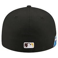 Casquette ajustée New Era Surf 59FIFTY noire pour homme, San Diego Padres