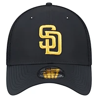 Casquette flexible 39THIRTY Team Tone des San Diego Padres New Era noire pour hommes