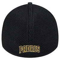 Casquette flexible 39THIRTY Team Tone des San Diego Padres New Era noire pour hommes