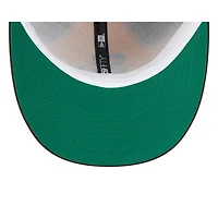Casquette ajustée à profil bas New Era 59FIFTY marron/or pour homme, édition Temple de la renommée du baseball des Padres San Diego