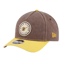 Men's New Era  Brown/Gold San Diego Padres Felt M-Crown 9FORTY Adjustable Hat