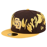 Men's New Era Brown/Gold San Diego Padres Retro Pattern 59FIFTY Fitted Hat