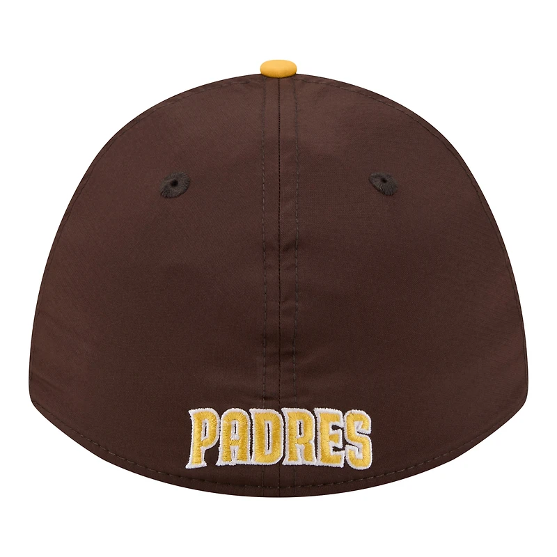 Casquette New Era Flex marron/or San Diego Padres Rope M-Crown A-Frame 39THIRTY pour homme