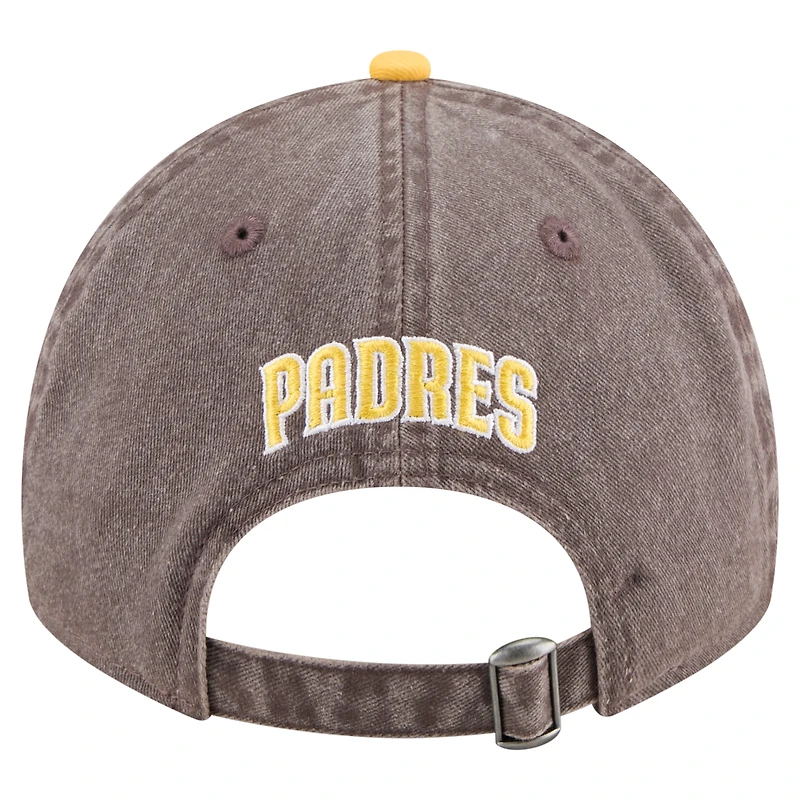 Men's New Era Brown/Gold San Diego Padres Select 9TWENTY Adjustable Hat
