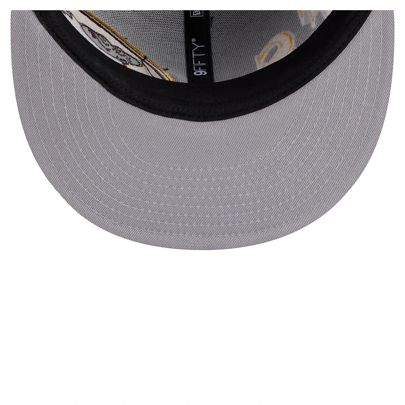 Casquette ajustable New Era marron/or San Diego Padres 9FIFTY pour homme