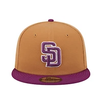 Men's New Era Brown/Purple San Diego Padres Color Pack Two-Tone 9FIFTY Snapback Hat
